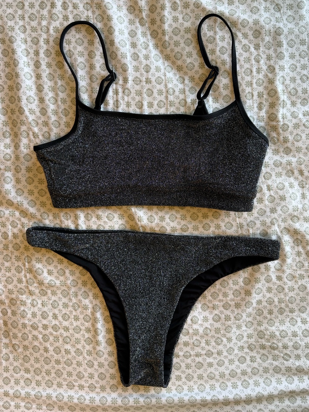 Aerie Shiny Black Bikini